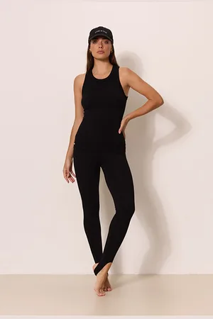 Lune Active Maia Micromodal Soft Rib Highwaisted Legging Black
