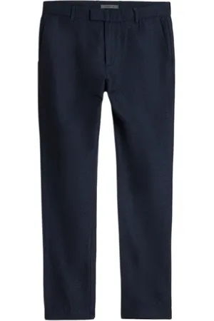 John Varvatos Slim Fit Pants With Welt Hip Pocket And Blue Black