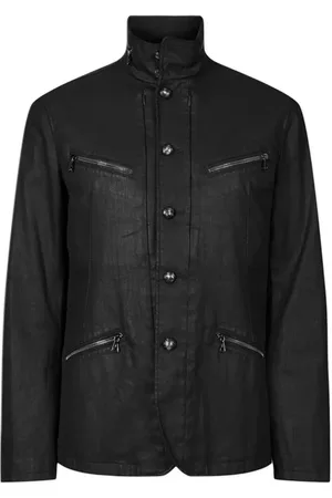 John Varvatos Multi Zip Pockets Outerwear Black