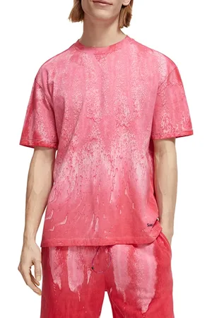 Scotch&Soda Oil Dye T-shirt Mystic Pink Oil Dye
