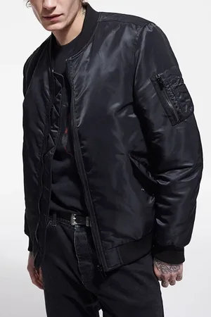 The Kooples Blouson Col Officier Zip Devant Black