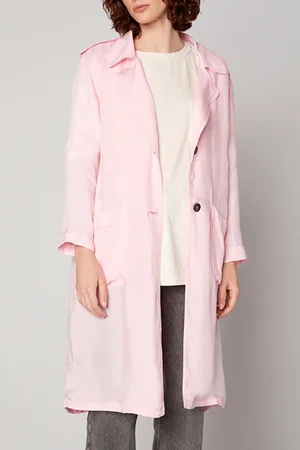 American Vintage Long Loose Long-sleeve Jacket Pivoine