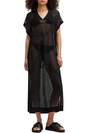 AllSaints A Star Mesh Dress Black