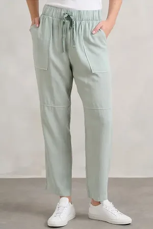 Bella Dahl Utility Tie Waist Trouser Oasis Green