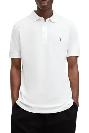 AllSaints Reform Ss Polo 2 Pac Green/opt White