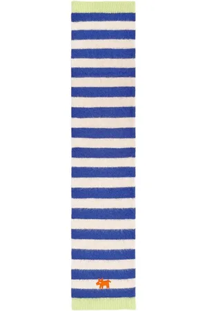 Bimba y Lola Blue Lola Logo Knit Scarf