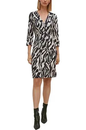 Comma, Dresses Grey/black