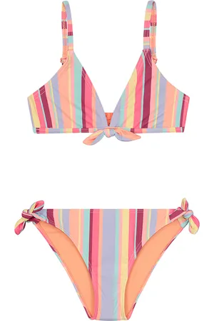 Shiwi Girls Rosie Bikini Set Mykonos Stripe Blush Pink