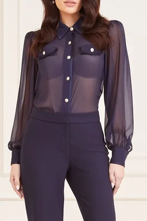 Guess GUESS Emily Shirt Galaxy Blue