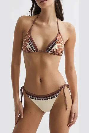 Reiss Tina-fan Bikini Tan