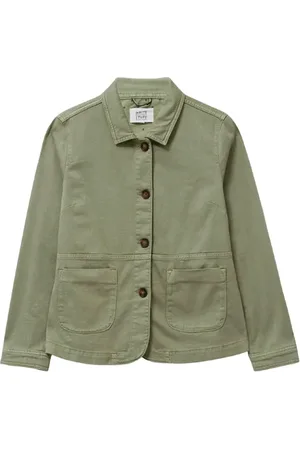 White Stuff Carrie Denim Jacket Mid Green