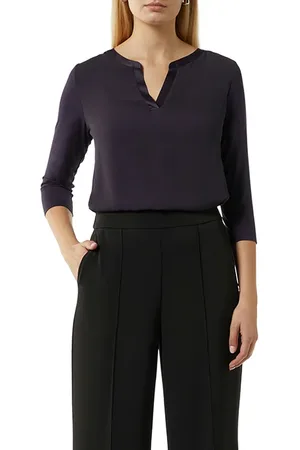 Comma, T-shirts Purple-plum