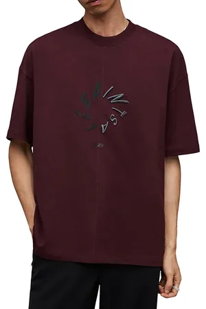 AllSaints Halo Ss Crew Mars Red