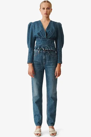 IRO Brooke Straight In Blue Denim