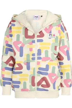 Fila Trennewurth Aop Zip Jacket Antique White Letter Aop