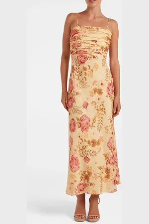 Forever New Tasmin Strapless Midi Dress Hillview Floral