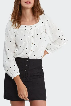ICODE Black Quilted Plant Fabric Short Skirt