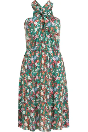 WE Fashion Dress Midi Dark Green
