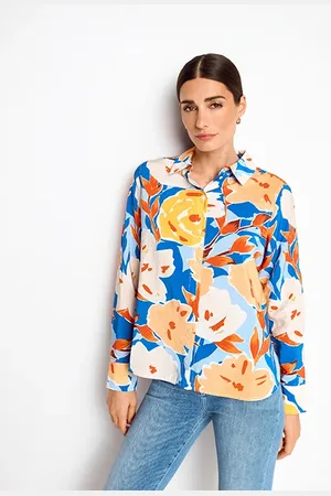 Rich & Royal Printed Blouse Azzure Blue