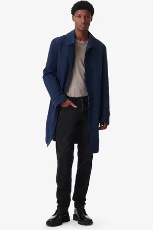 IRO Milot Single Breasted Coat In Navy
