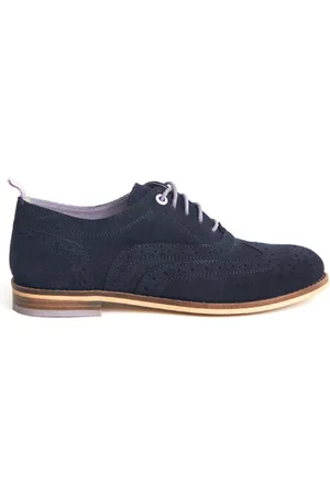 White Stuff Thistle Lace Up Brogue Dark Navy