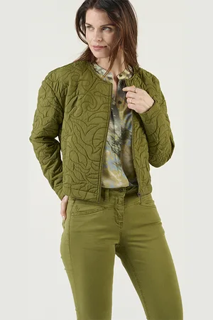 Sandwich Padded Coat Avocado