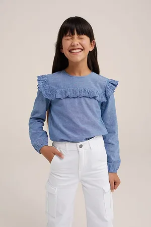 WE Fashion Blouse Greyish Blue