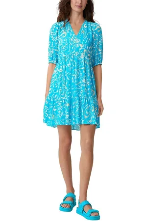 Comma, Dresses Blue Green
