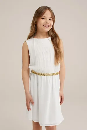 WE Fashion Dress Mid Length White