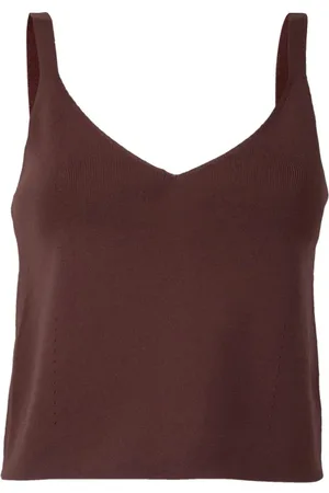 Forever New Aliza Cami Co-ord Knit Tank Chocolate