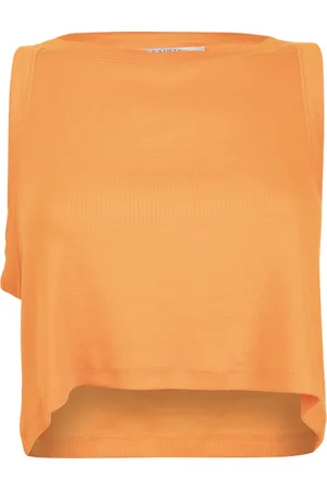 AllSaints Rina Cropped Tank Pop Orange