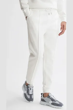 Reiss Premier-interlock Sweatpants White