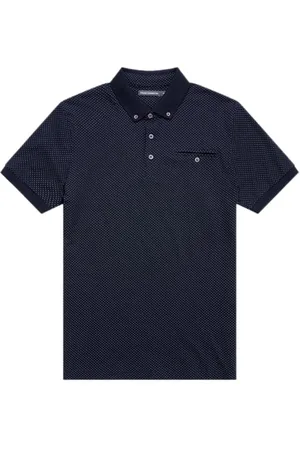 French Connection Micro Dot Polo Marine