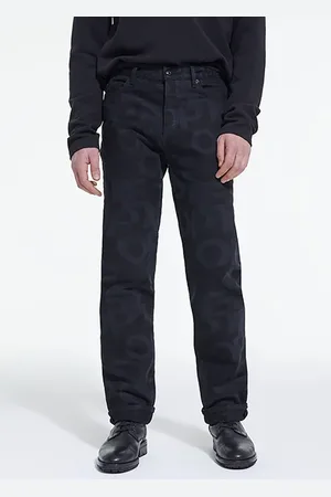 The Kooples Jean Droit Logo Black Washed