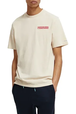 Scotch&Soda Cassette Artwork T-shirt Stone