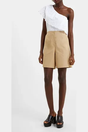 French Connection Alania Lyocell Blend Short Brown