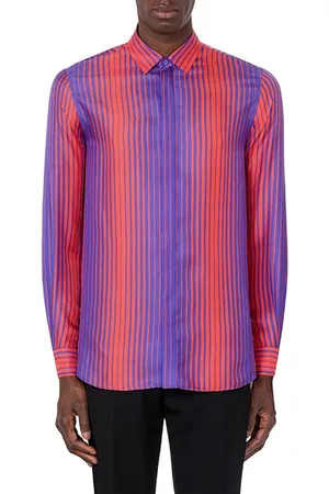 Moschino DegradÉ Stripes Twill Shirt Blue