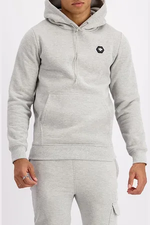 Black Bananas Hex. Hoodie Grey