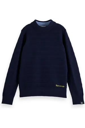 Scotch&Soda Structured Pullover Contains Wool Night