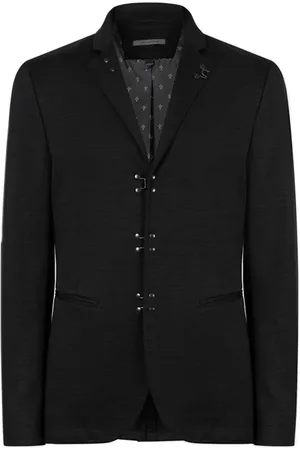 John Varvatos Slim Fit Convertible Notch Lapel Hook An Black