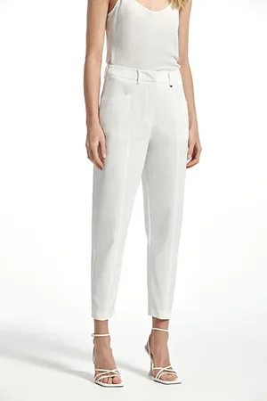 OKY Stretch Cotton Gejon Trousers White