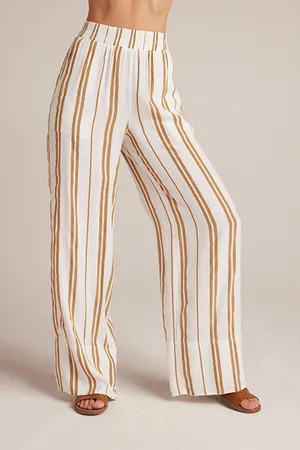 Bella Dahl Wide Leg Redwood Stripe