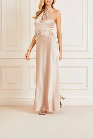Guess GUESS Dixie Maxi Dress Fawn Taupe