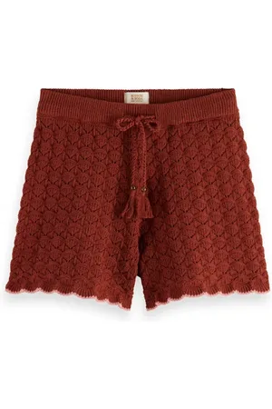 Scotch&Soda Pointelle Knitted Short Terracotta