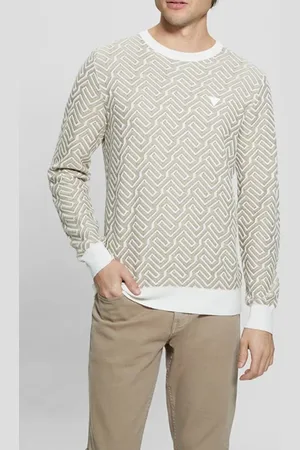 Guess GUESS Carl Ls Cn Geometric Salt And Khaki Storm