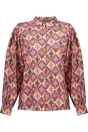 Geisha Blouse Off-white/pink Combi