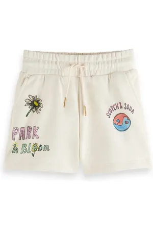 Scotch&Soda Placed Artwork Sweatshorts Vanilla Ice