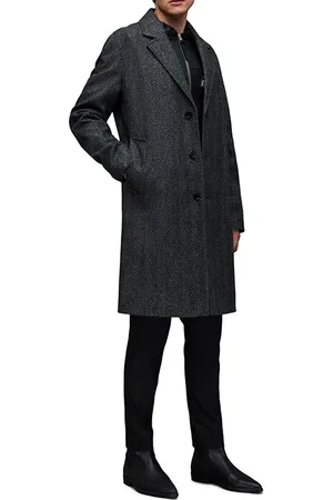 AllSaints Ormond Coat Black/white