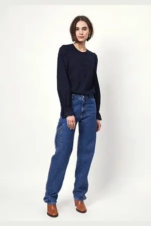 Dante 6 Shauna Smocked Lace Top Sapphire Blue