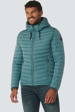 No Excess Jacket Hooded Short Fit Padded Pacific